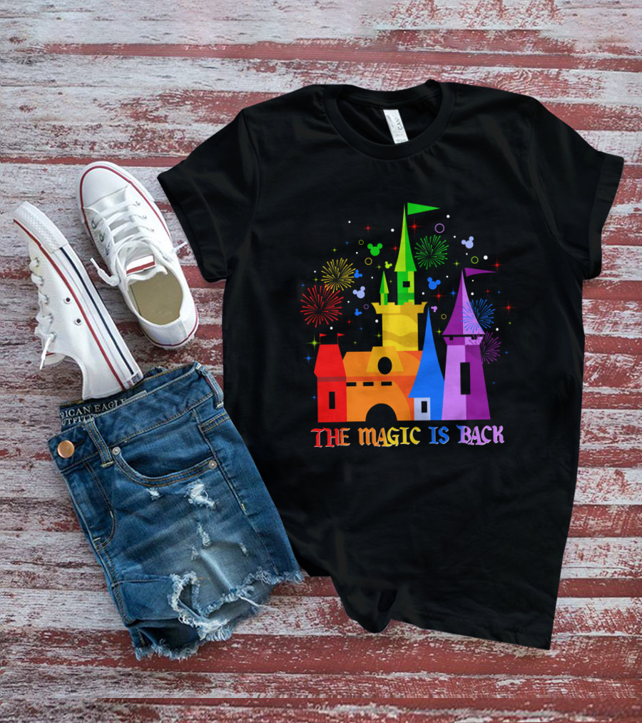 The Magic Is Back Castle Fireworks T-Shirt
