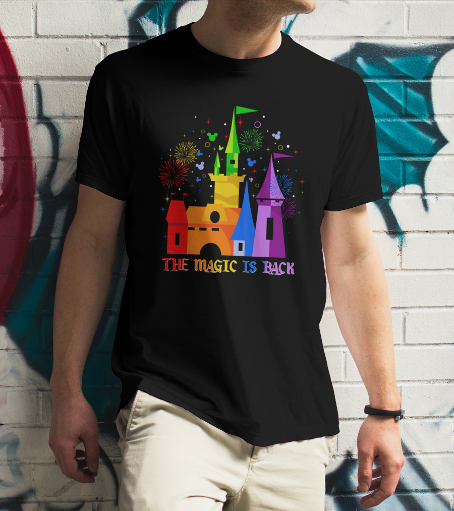 The Magic Is Back Castle Fireworks T-Shirt