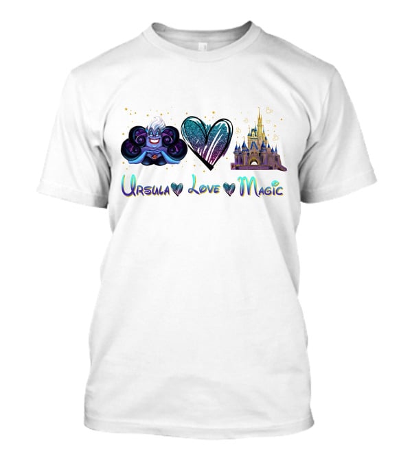 Ursula Heart Love Magic Castle Fantasy T-Shirt