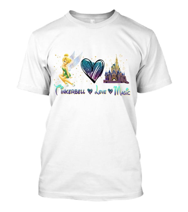 Tinkerbell Love Magic Heart Castle Fantasy T-Shirt