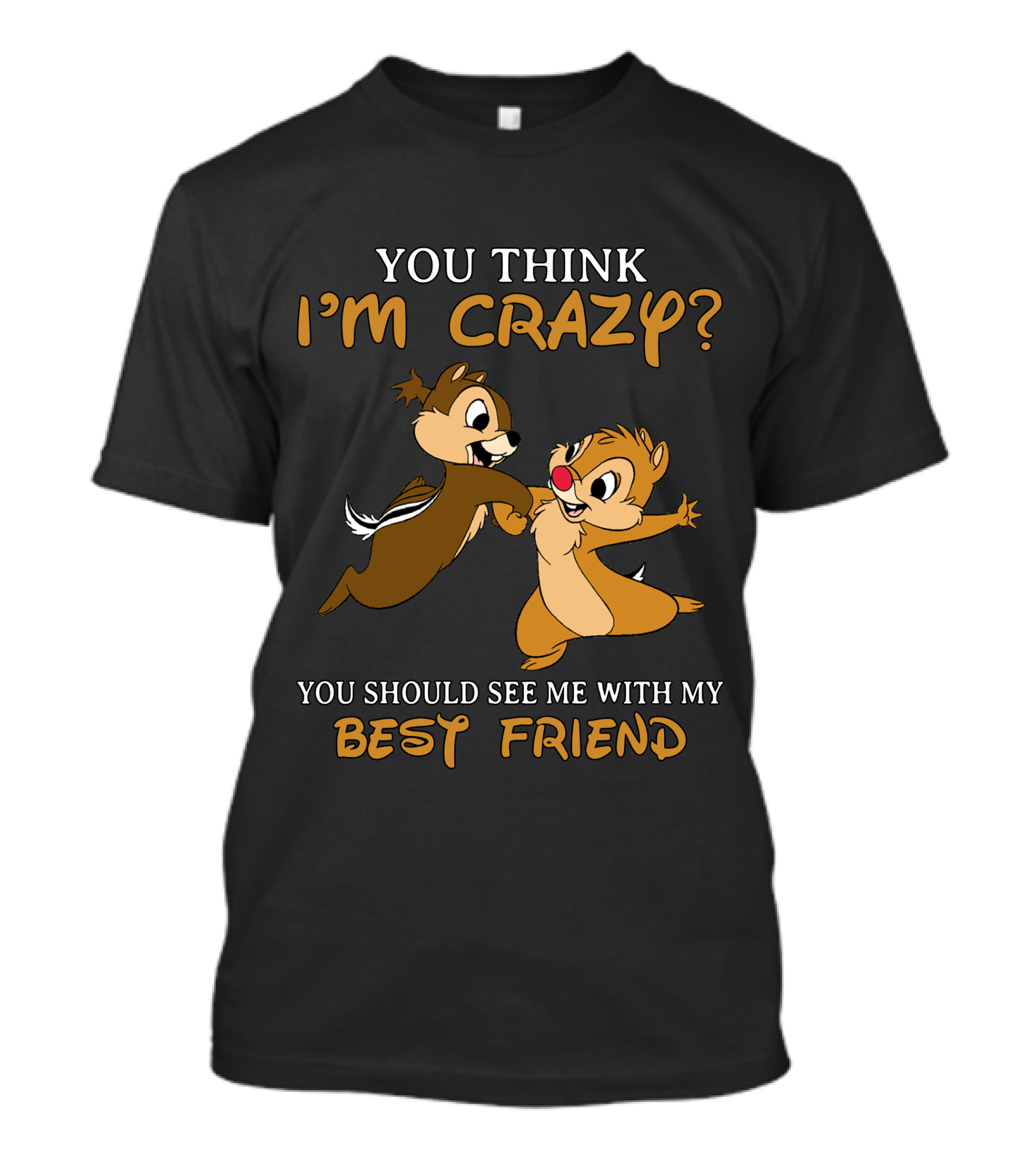 You Think I'm Crazy? You Should See Me With My Best Friend Chip And Dale T-Shirt
