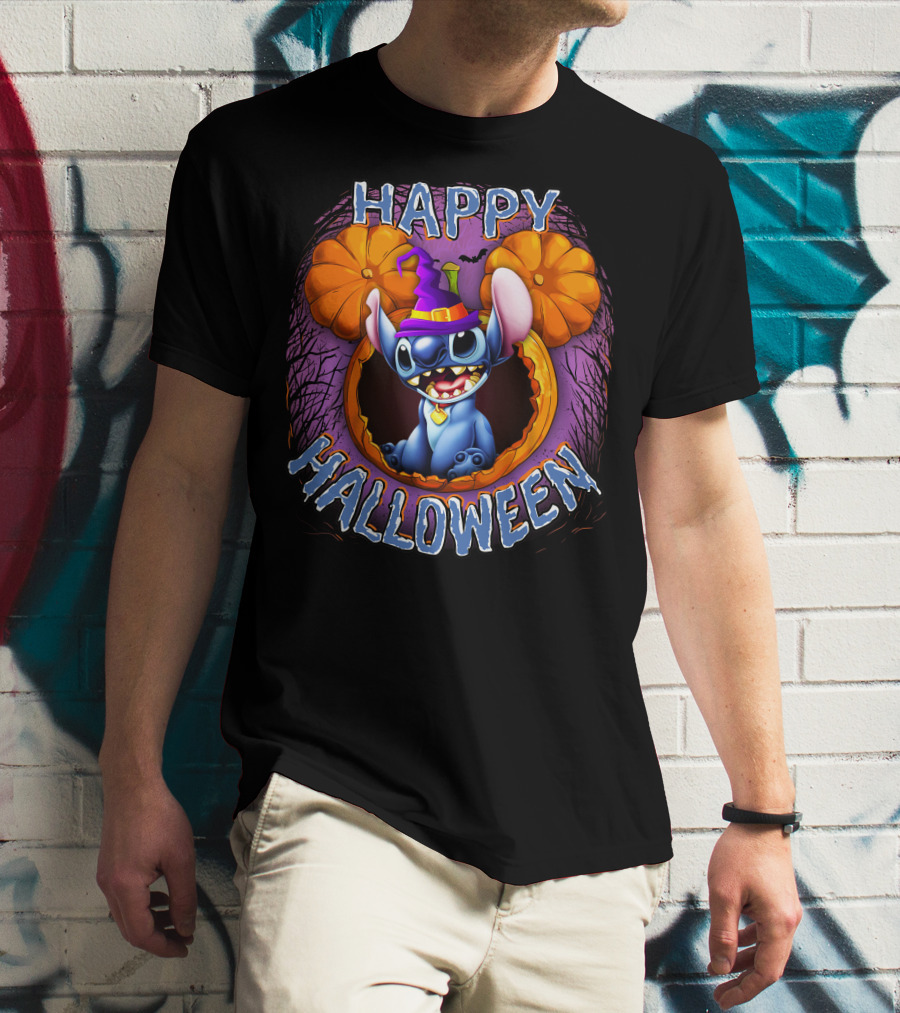 Stitch Happy Halloween Pumpkin Magic T-Shirt