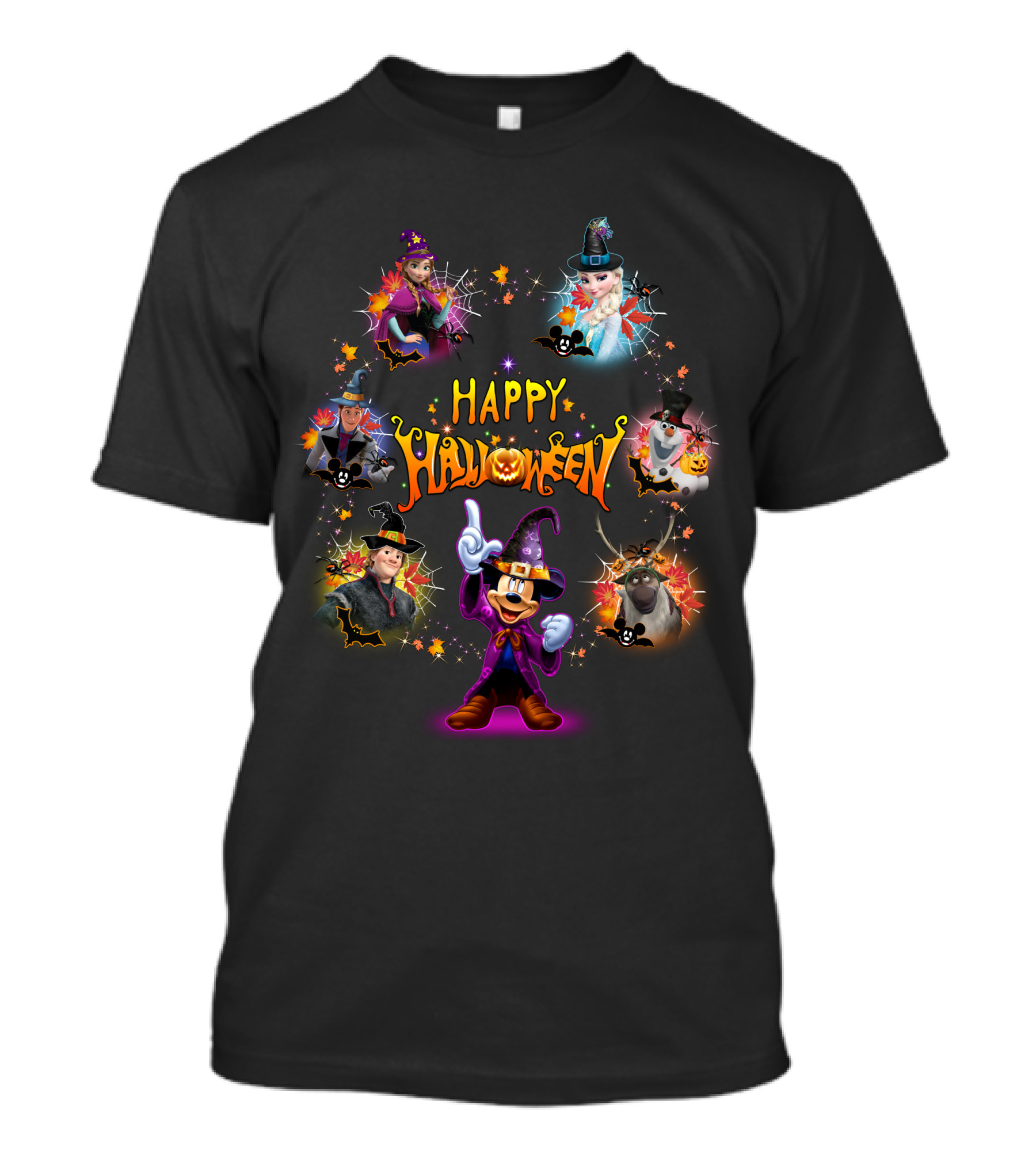 Happy Halloween Frozen Disney Character T-Shirt