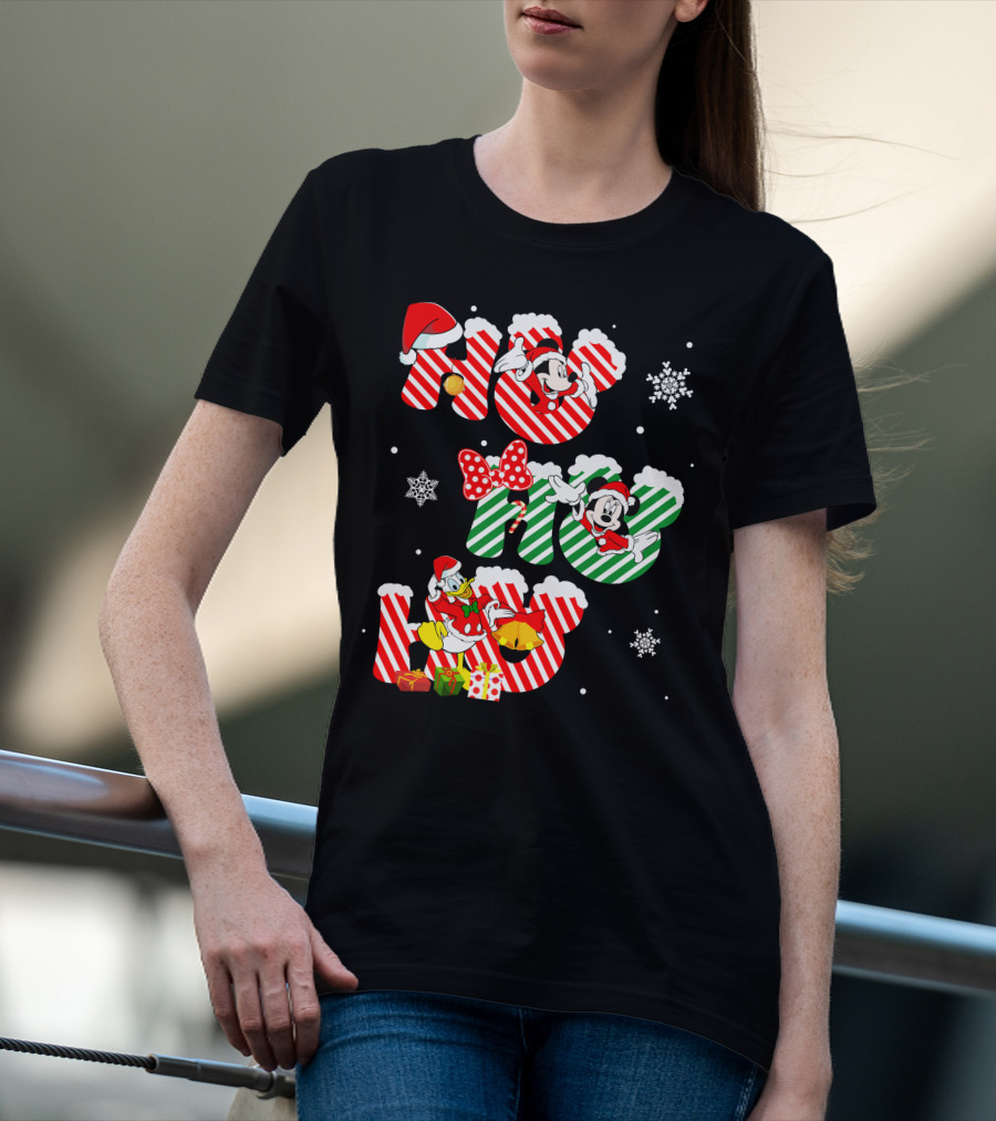 MK And DN Christmas Ho Ho Ho Holiday Fun T-Shirt
