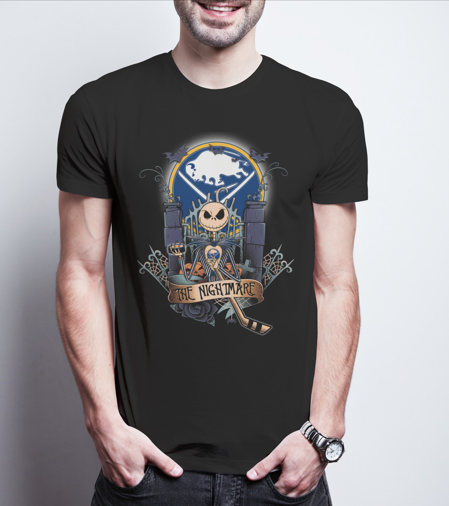 The Nightmare Hockey Skeleton Moon Iconic Mashup T-Shirt