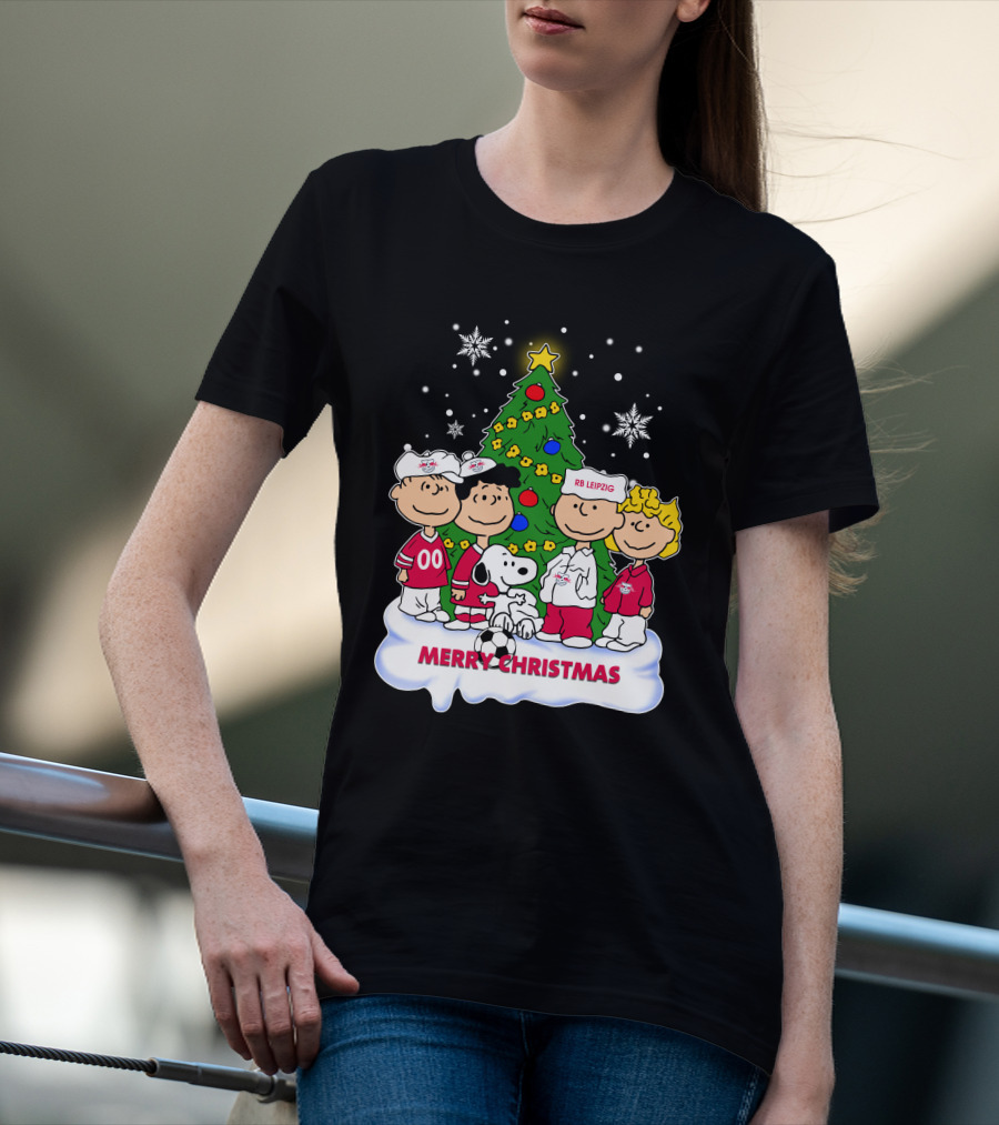 RB Leipzig Merry Christmas Snoopy And Friends Scene T-Shirt