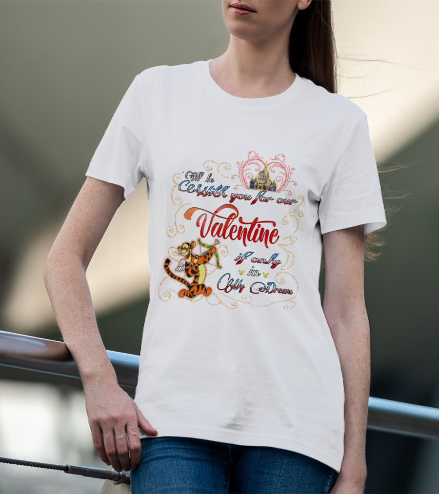 Valentine Castle Tigger Cupid Dream Wishes T-Shirt