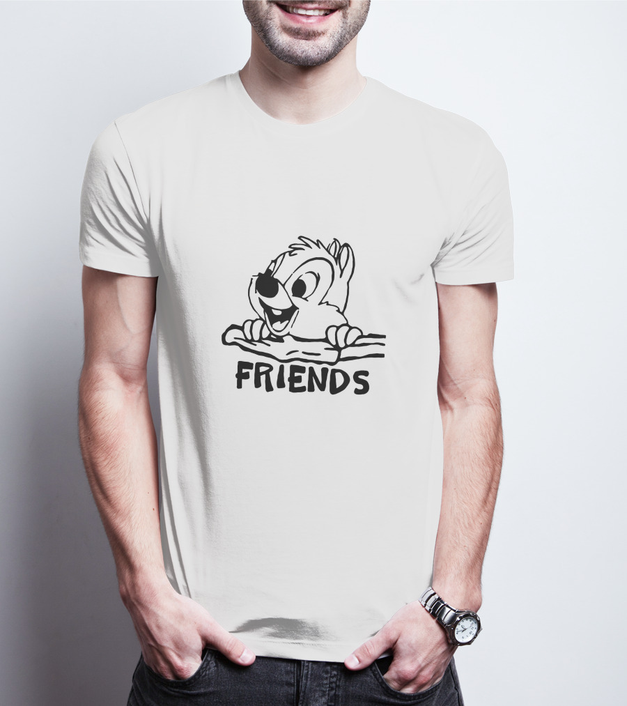 Dale Friends Chipmunk Character Image T-Shirt