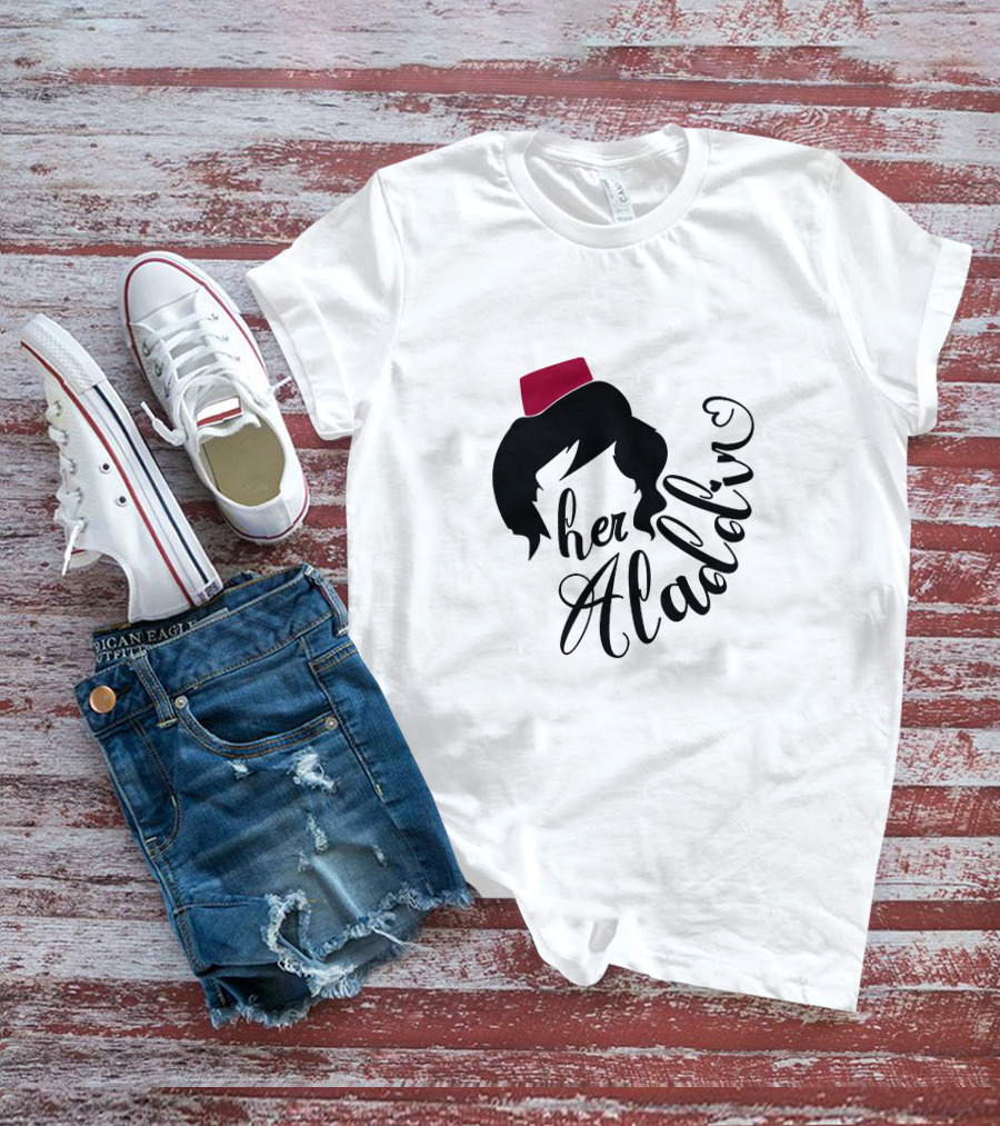Her Aladin Iconic Silhouette Fez Hat T-Shirt