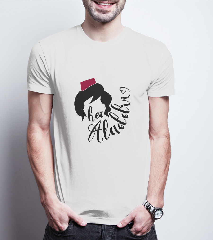 Her Aladin Iconic Silhouette Fez Hat T-Shirt