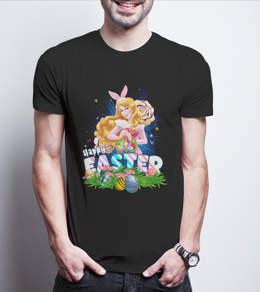 Aurora Happy Easter Bunny Ears Egg Hunt T-Shirt