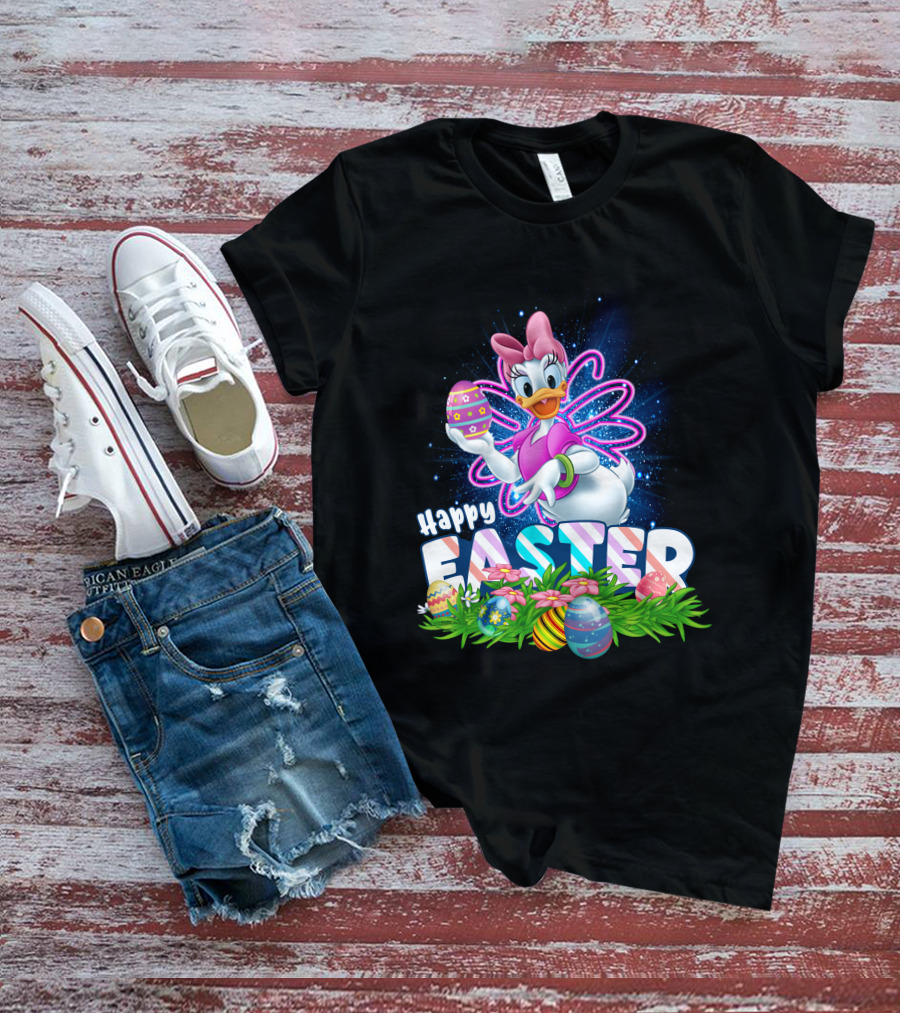 Happy Easter Daisy Duck Easter Eggs T-Shirt