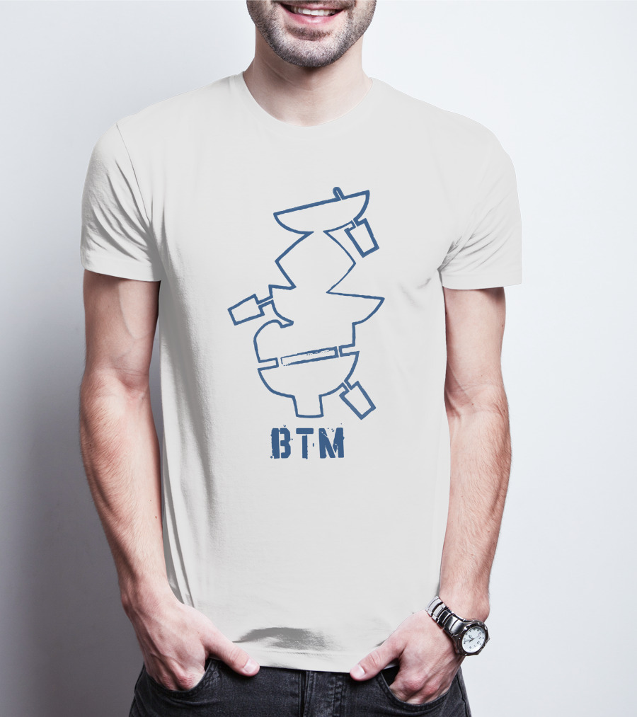BTM Stacked Bowls Abstract Graphics T-Shirt