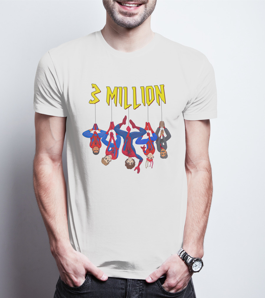 3 Million Subscribers Spider Suit T-Shirt