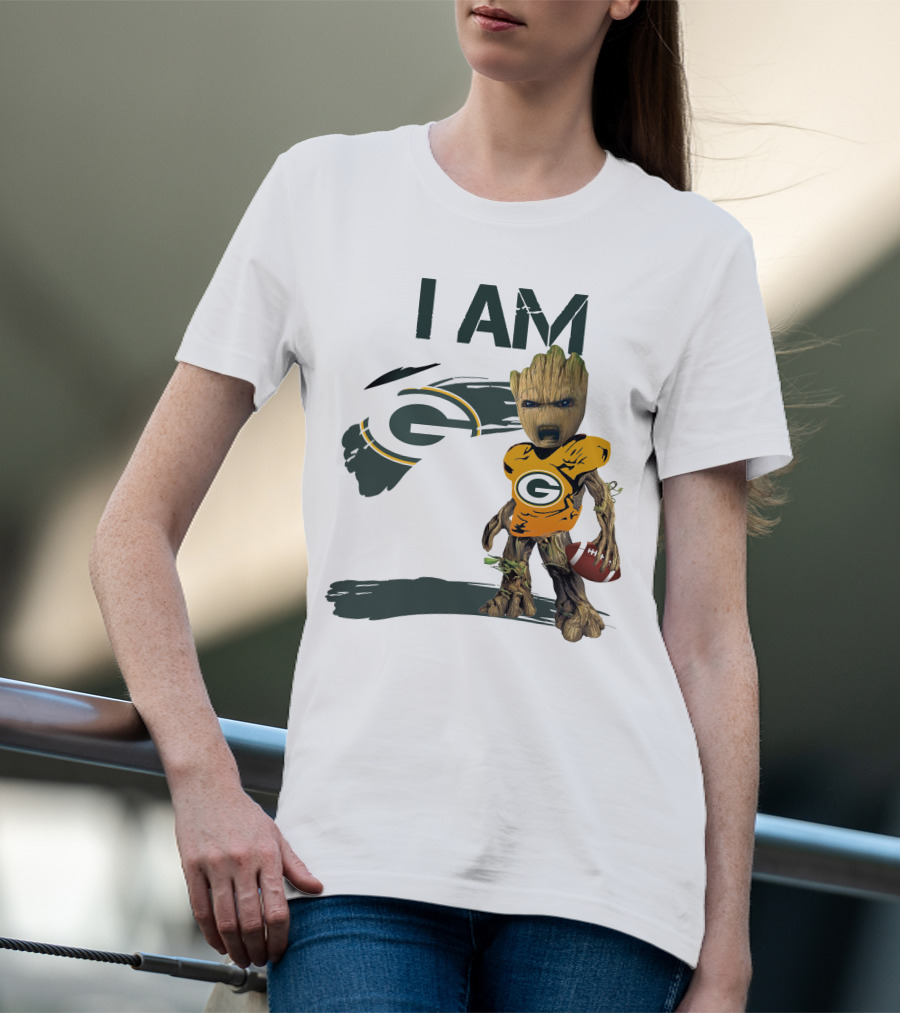 I Am Groot Green Bay Packers Football T-Shirt