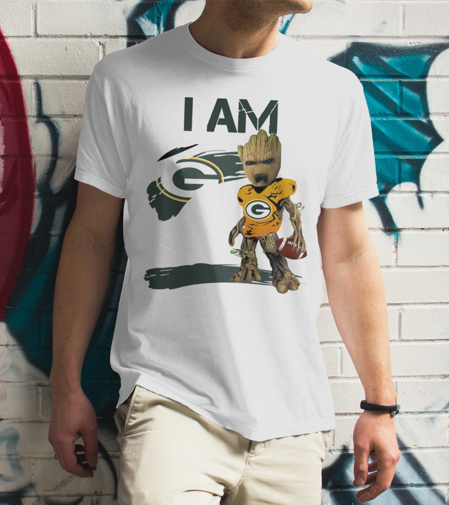 I Am Groot Green Bay Packers Football T-Shirt