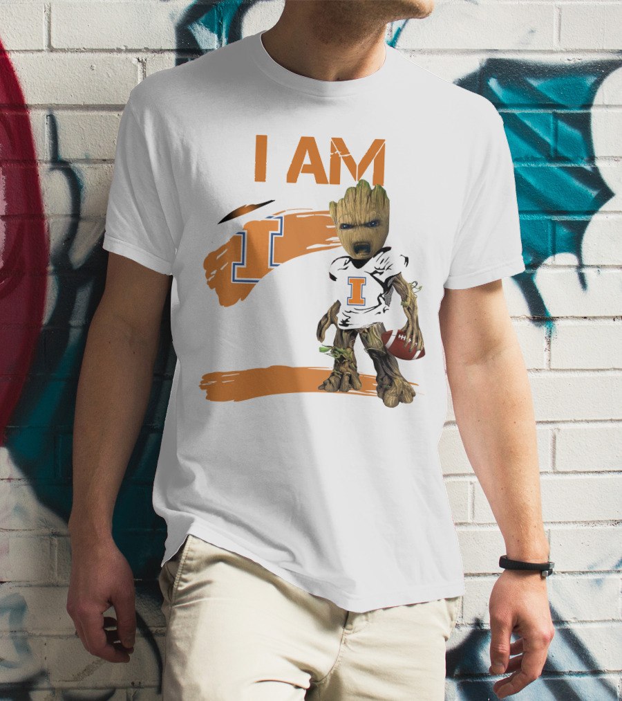 I Am Illinois Football Groot T-Shirt