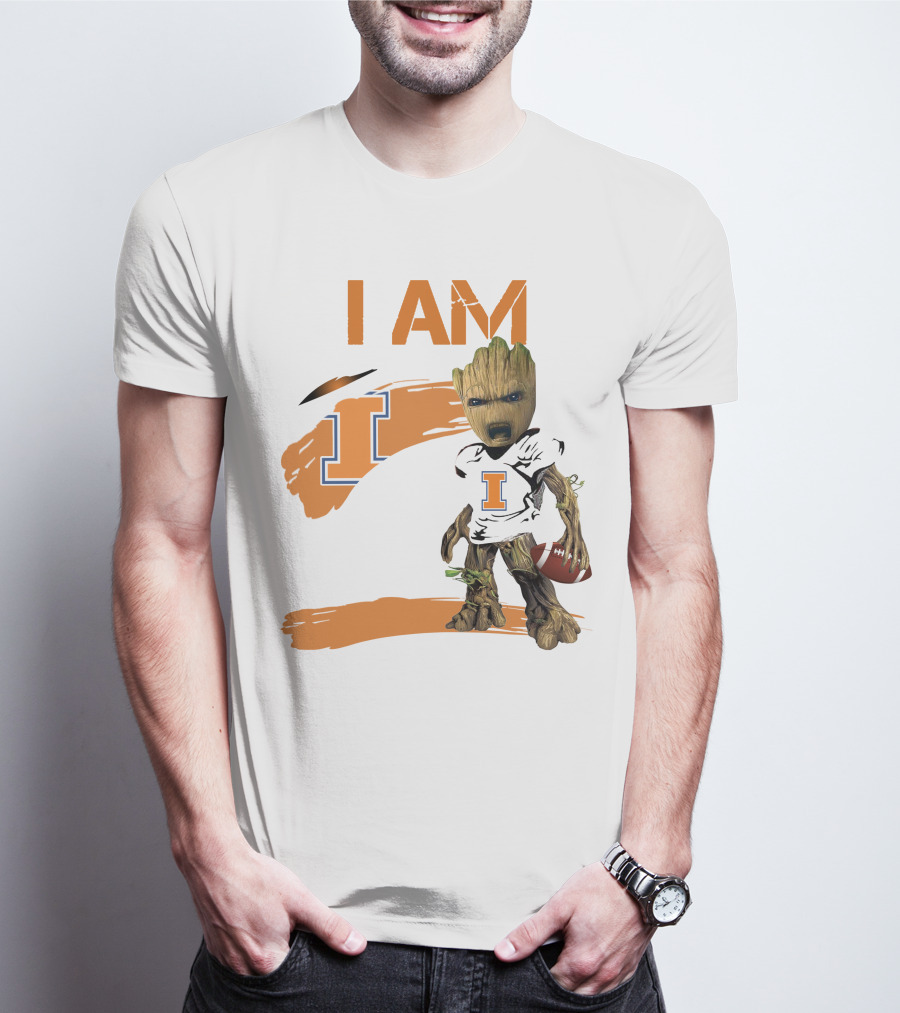 I Am Illinois Football Groot T-Shirt