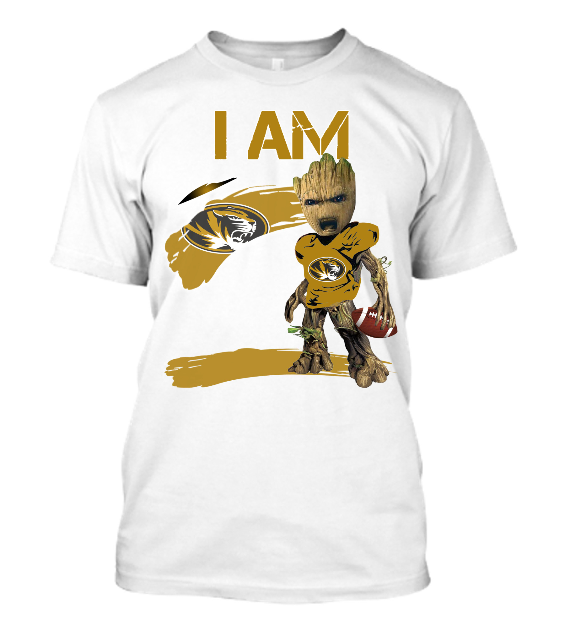 I AM Missouri Football Tiger Groot T-Shirt