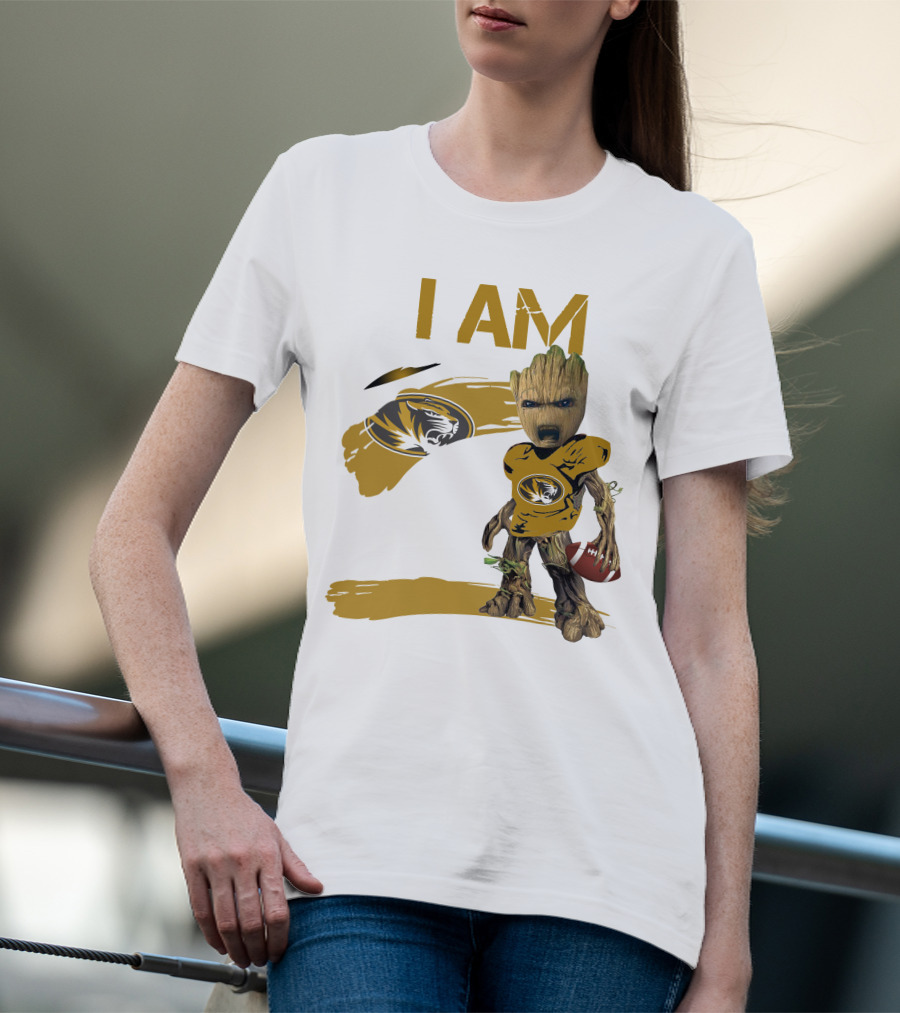 I AM Missouri Football Tiger Groot T-Shirt