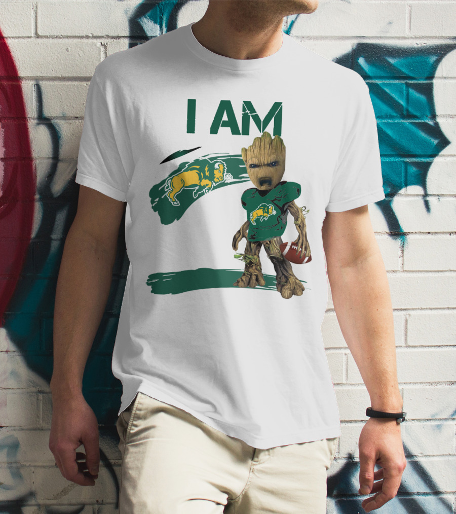 I AM North Dakota State Bison Football Groot T-Shirt