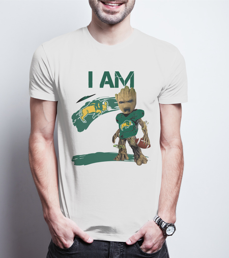 I AM North Dakota State Bison Football Groot T-Shirt