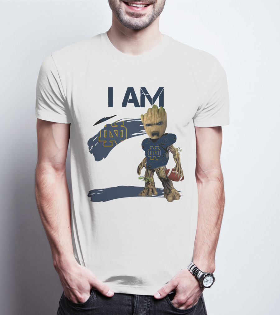 I AM Notre Dame ND Football Groot T-Shirt