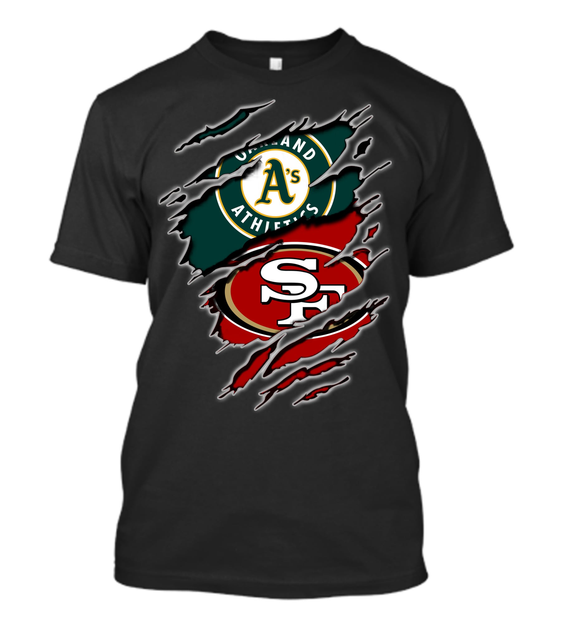 Oakland Athletics San Francisco 49ers Split T-Shirt