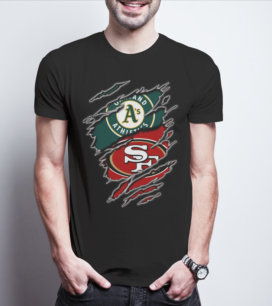 Oakland Athletics San Francisco 49ers Split T-Shirt
