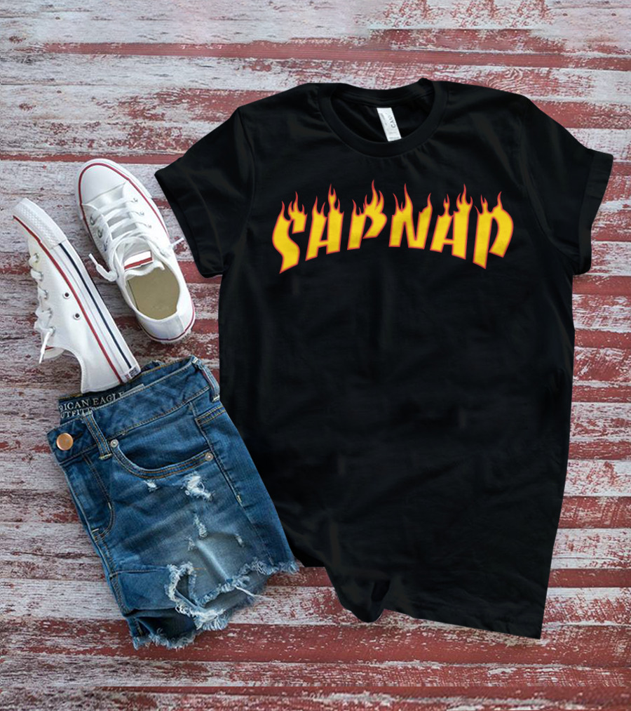 Sapnap Fire Pixel Art Flames T-Shirt