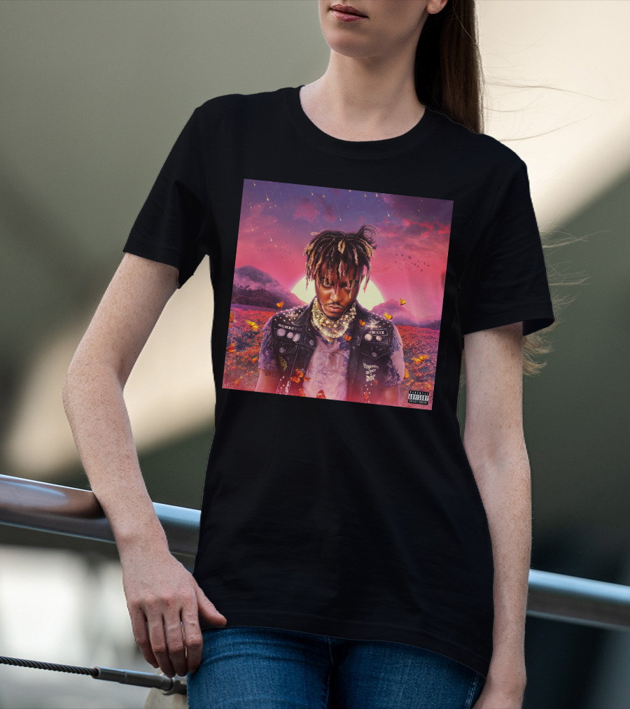 Juice Wrld Legends Never Die Album Cover Parental Advisory T-Shirt