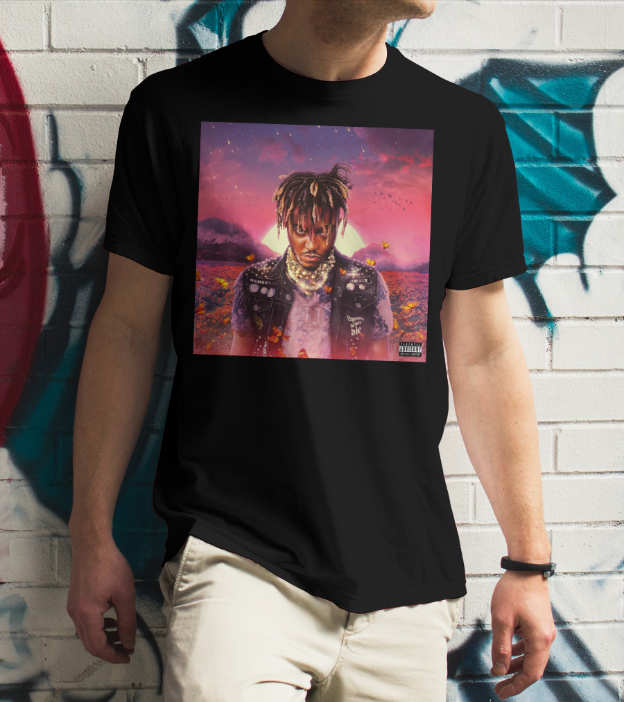 Juice Wrld Legends Never Die Album Cover Parental Advisory T-Shirt