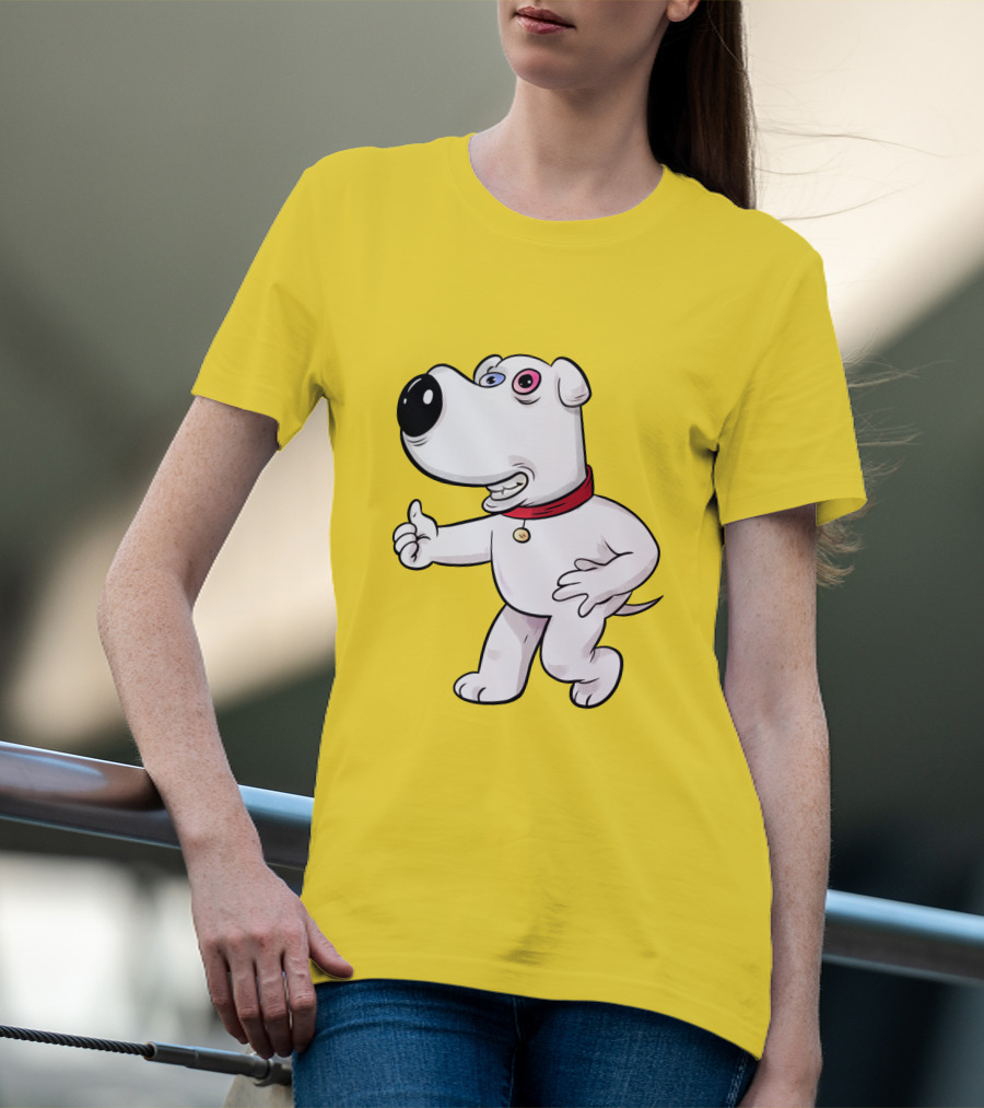 Brian Griffin Psychedelic Style Family Guy Character T-Shirt