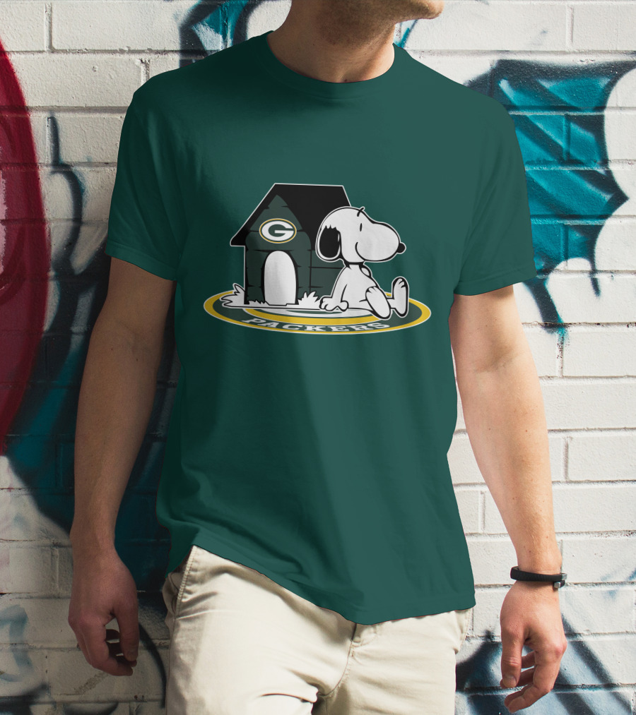 Green Bay Packers Football Fan Now And Forever Peanuts Snoopy T-Shirt