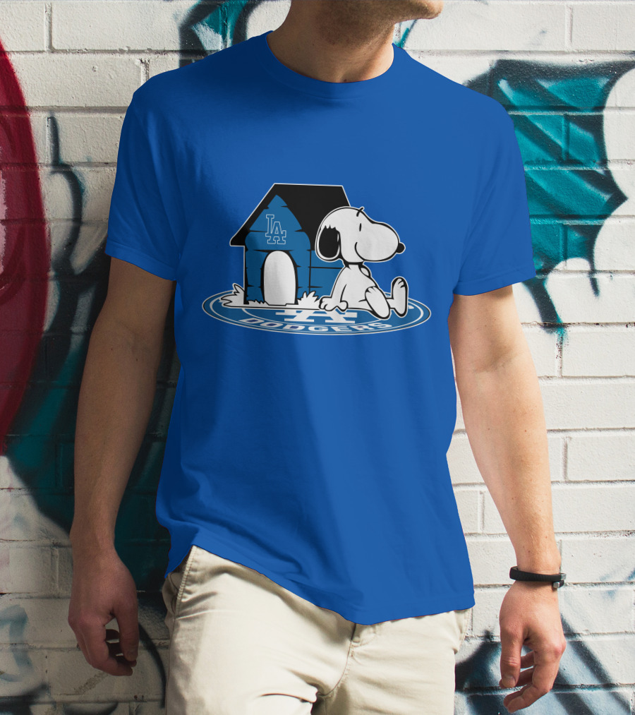 Snoopy Los Angeles Dodgers Fan Now And Forever T-Shirt