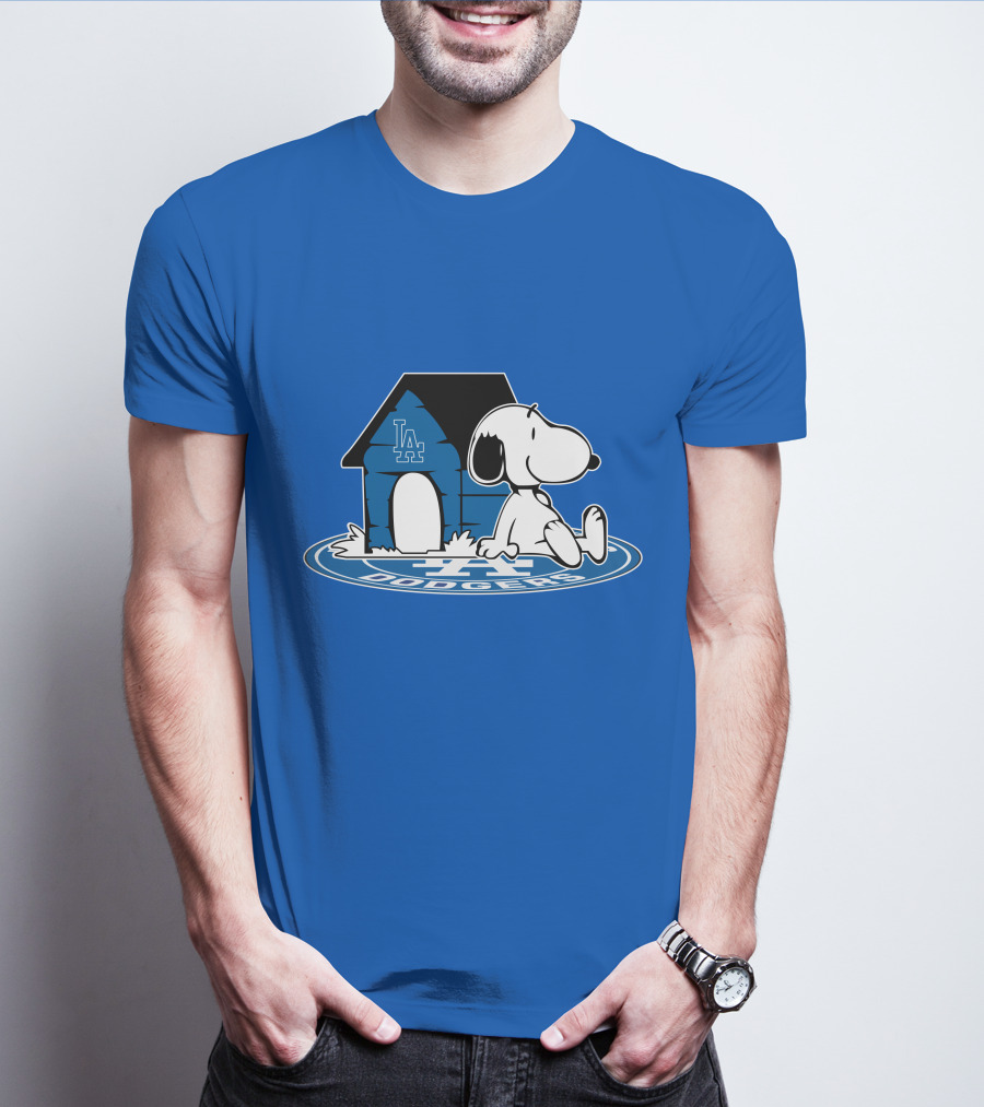 Snoopy Los Angeles Dodgers Fan Now And Forever T-Shirt
