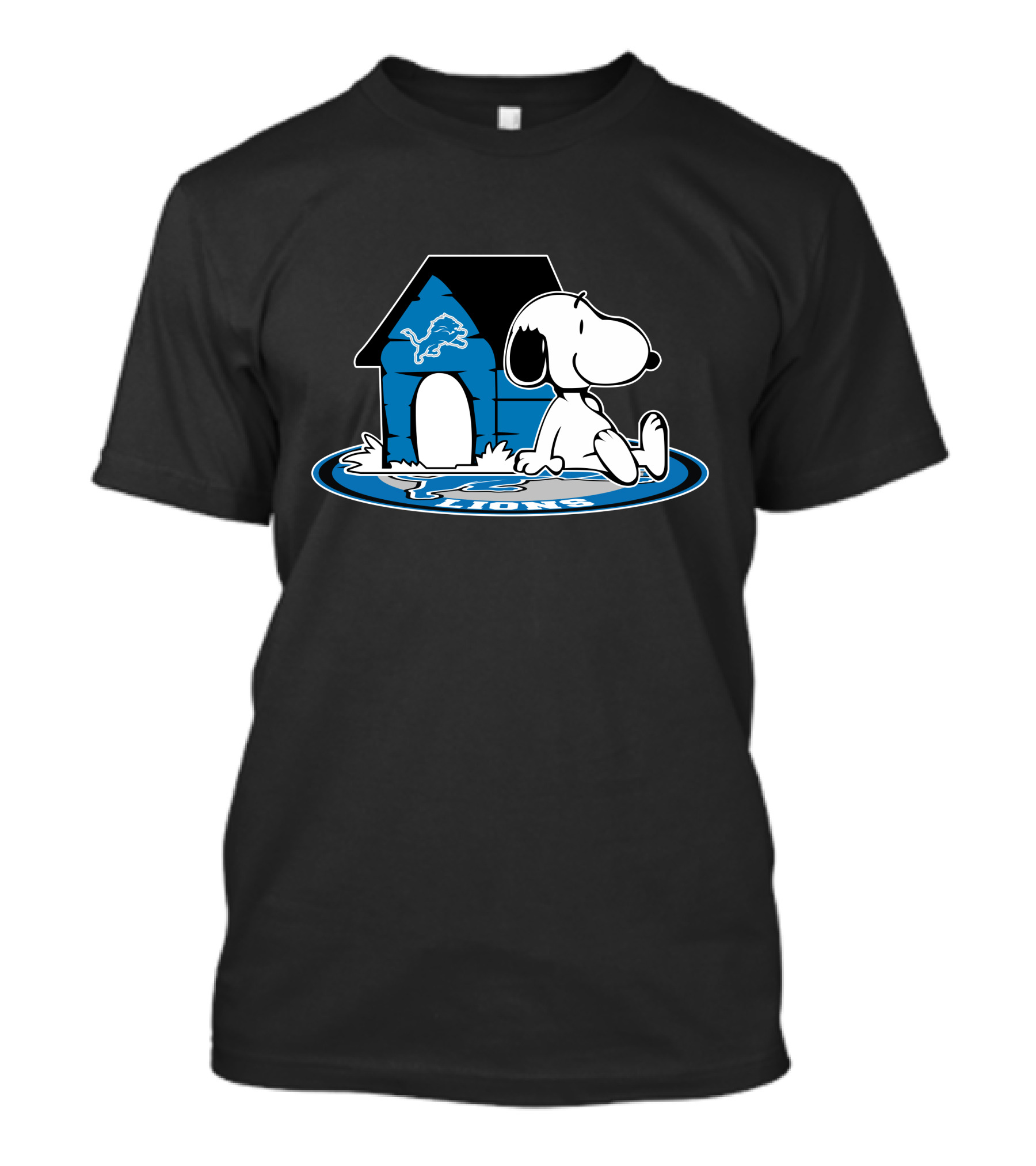 Detroit Lions Football Forever Snoopy Fan Art Peanuts T-Shirt