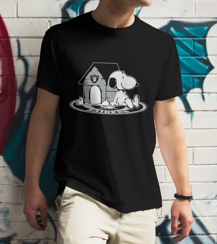 Las Vegas Raiders Snoopy Fan Now And Forever T-Shirt