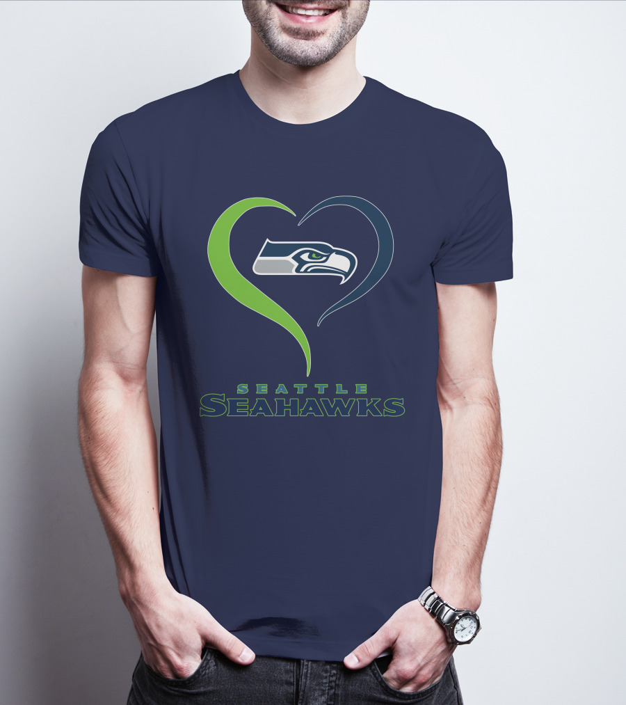 Seattle Seahawks Heart T-Shirt