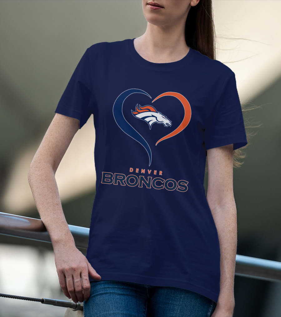 Denver Broncos Heart Logo In My Heart T-Shirt