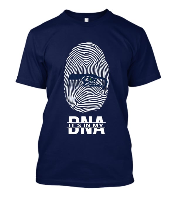 Seattle Seahawks Fingerprint It's In My DNA T-Shirt