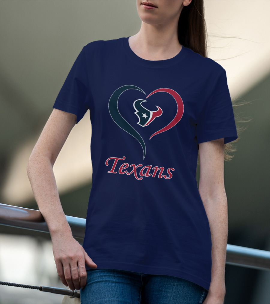 Houston Texans Heart Logo Texans T-Shirt
