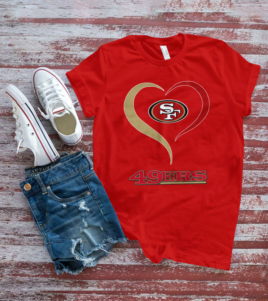 49ers Heart SF T-Shirt