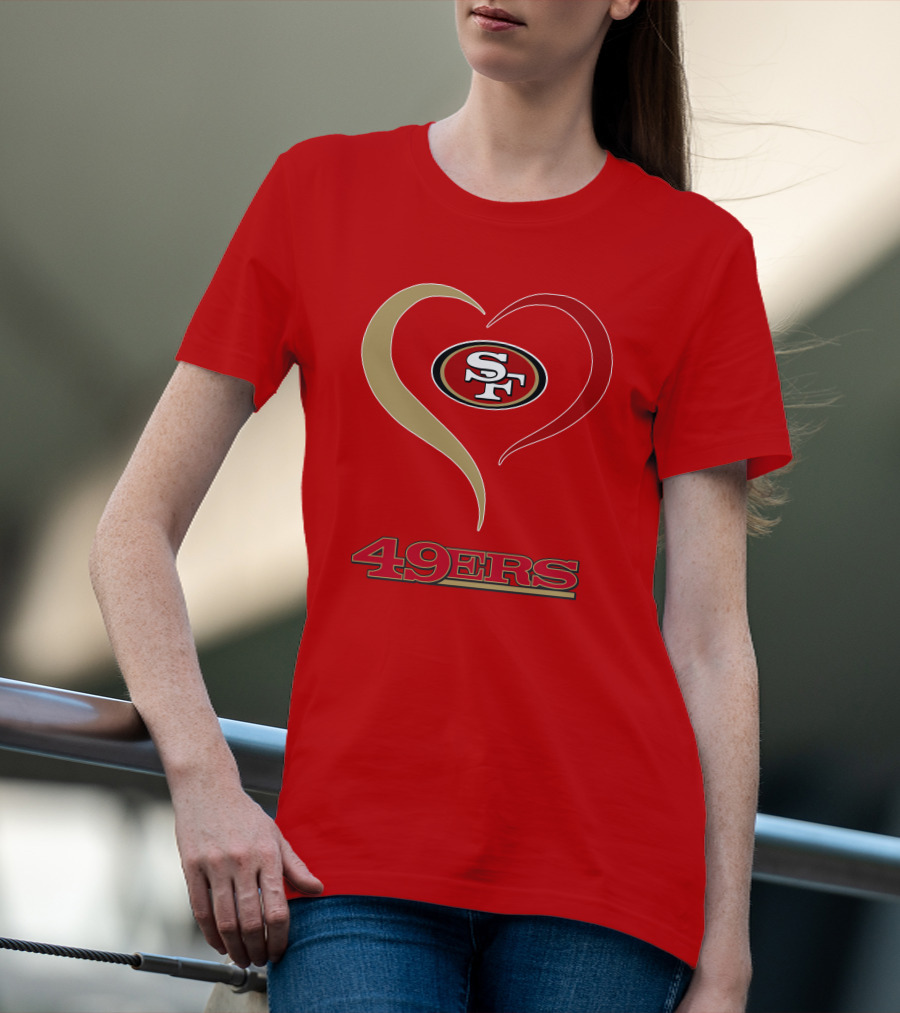 49ers Heart SF T-Shirt
