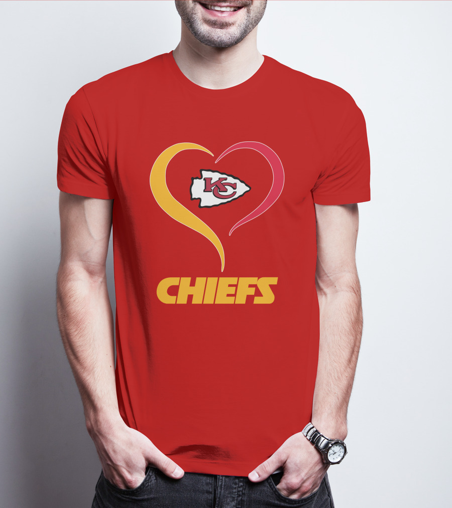 Kansas City Chiefs Heart Logo Chiefs T-Shirt