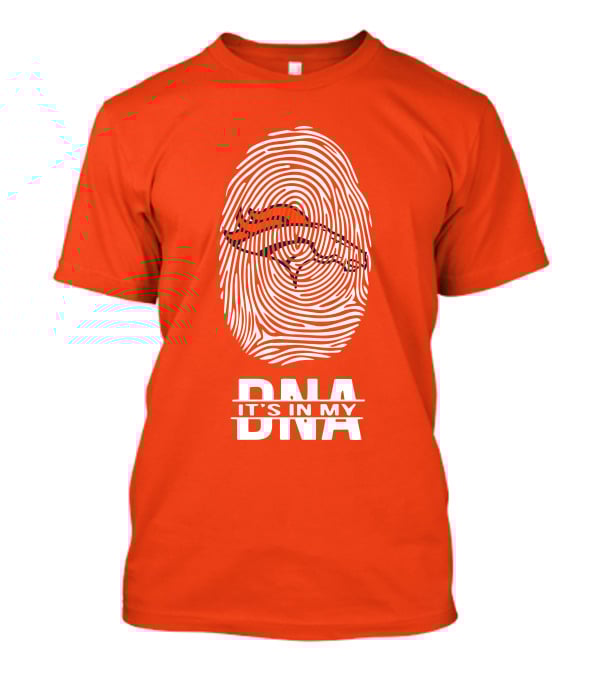 Denver Broncos DNA Fingerprint Emblem It's In My DNA T-Shirt