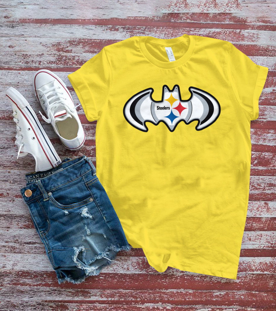 Steelers Batman Logo Pittsburgh Steelers Are Coming T-Shirt