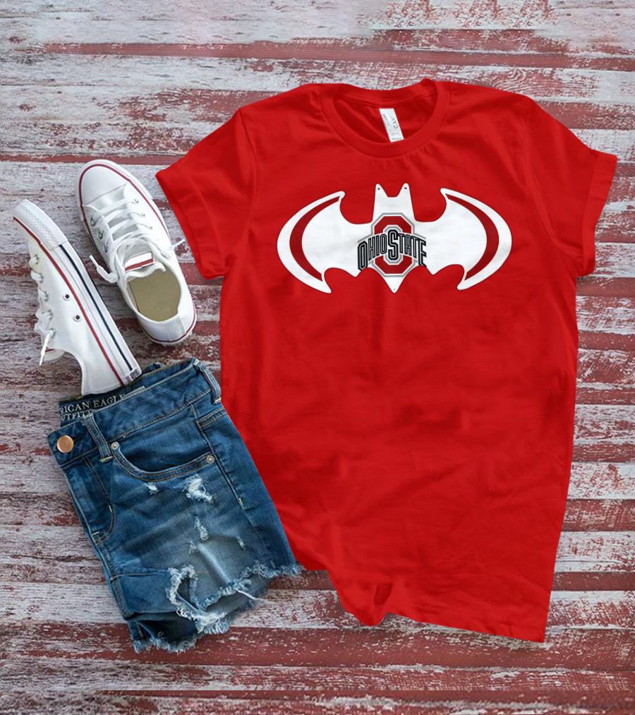 Ohio State Buckeyes Batman Concept T-Shirt