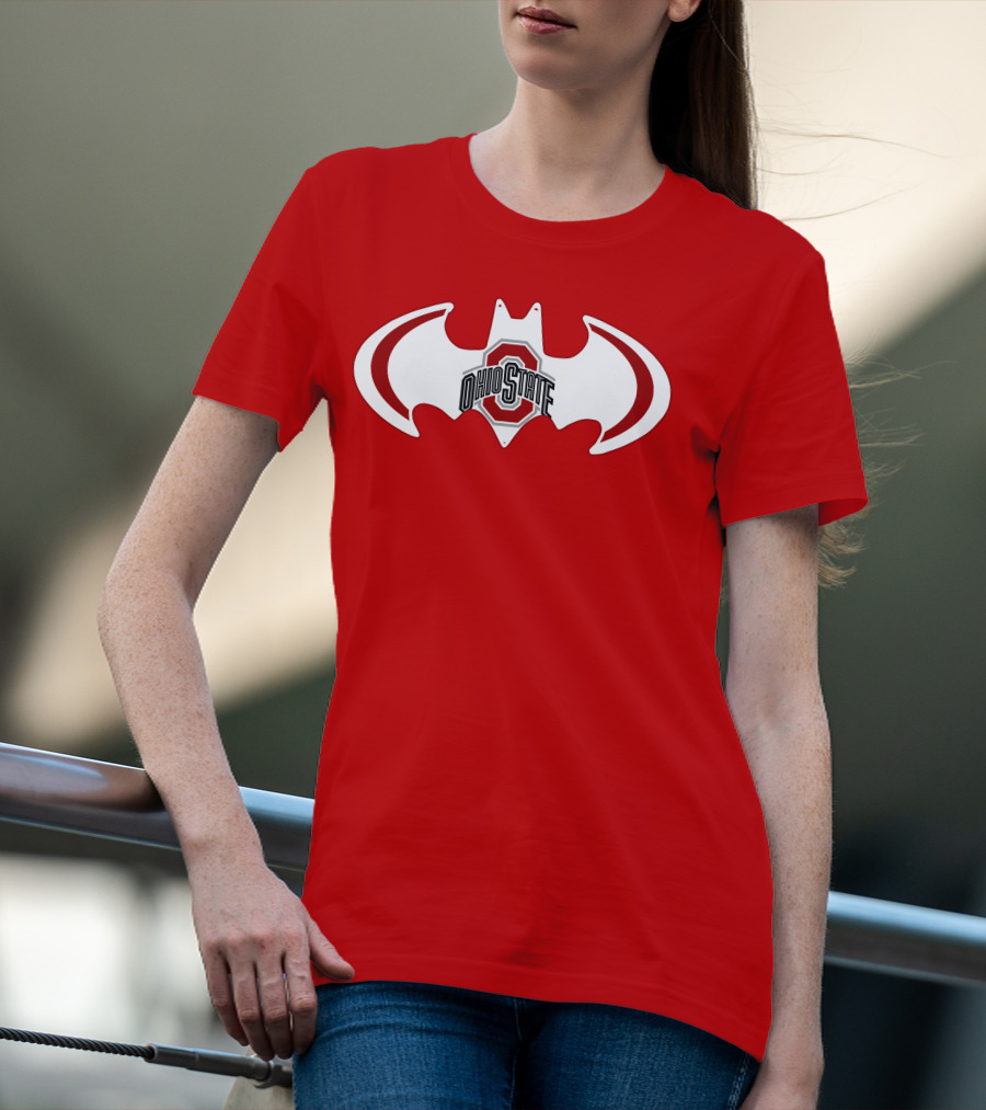 Ohio State Buckeyes Batman Concept T-Shirt