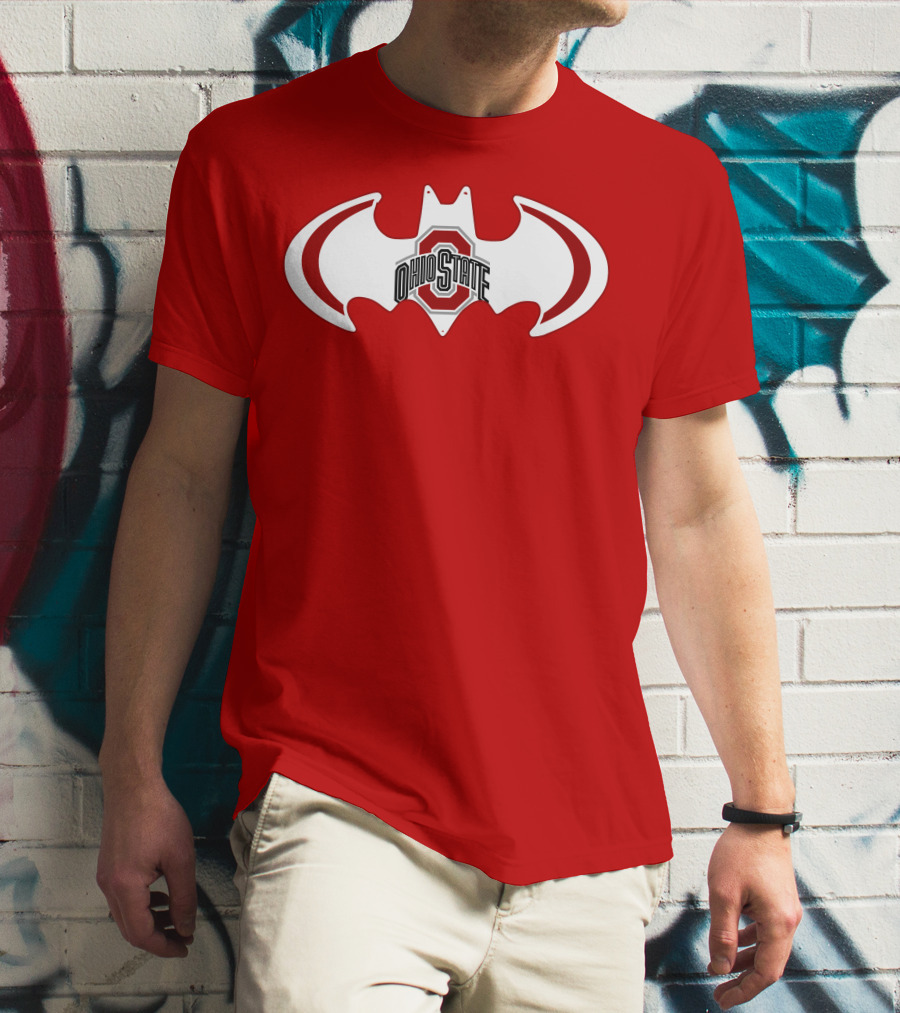Ohio State Buckeyes Batman Concept T-Shirt